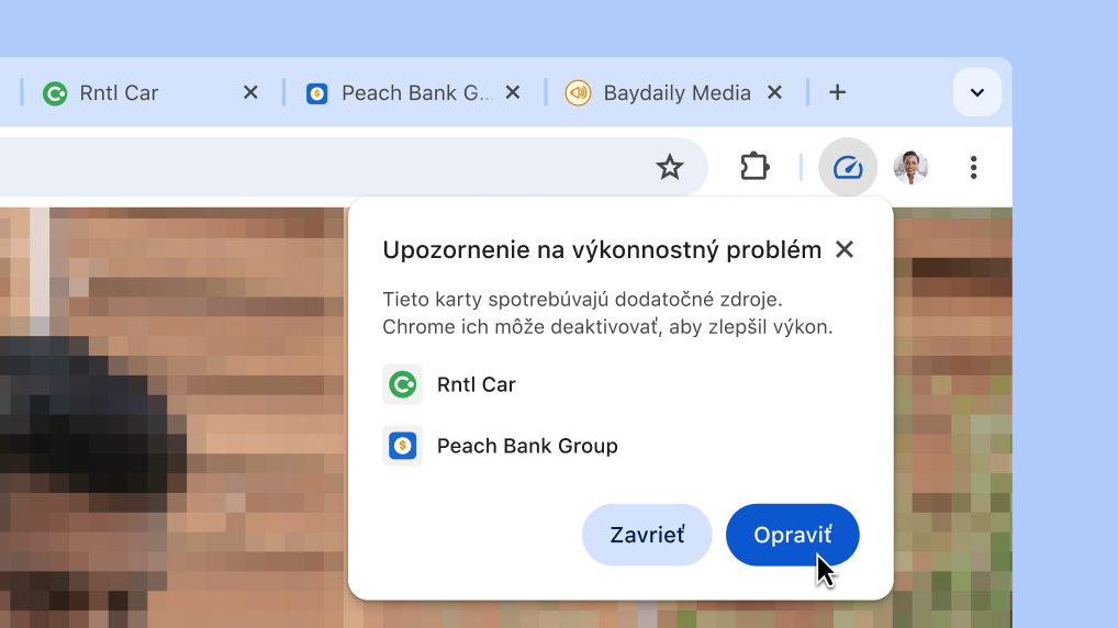 Zlepšite výkonnosť prehliadača jedným kliknutím