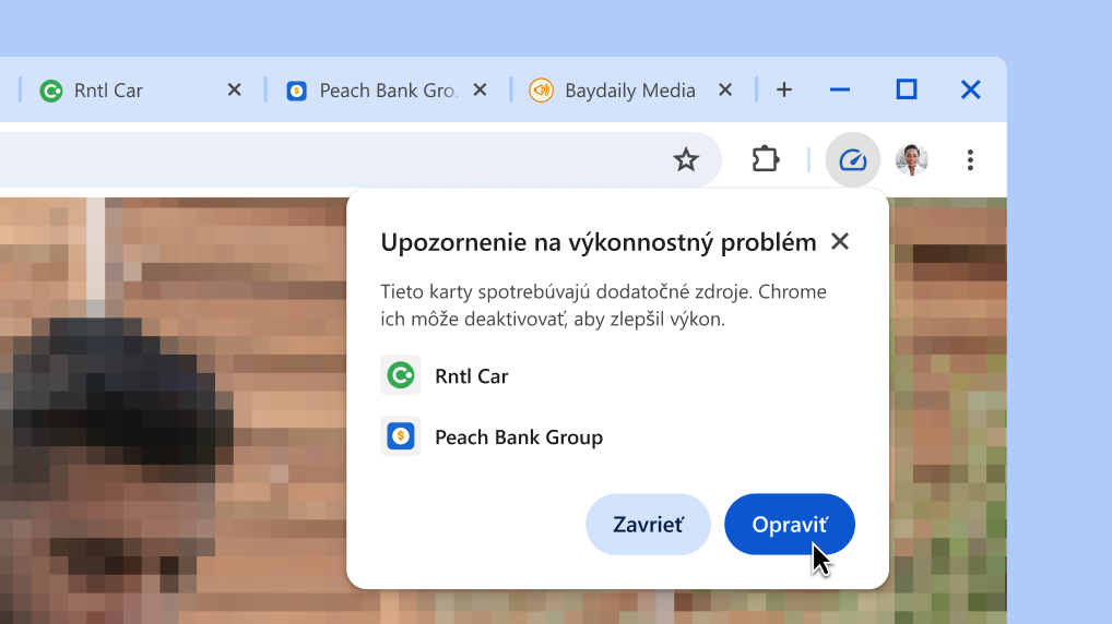 Zlepšite výkonnosť prehliadača jedným kliknutím