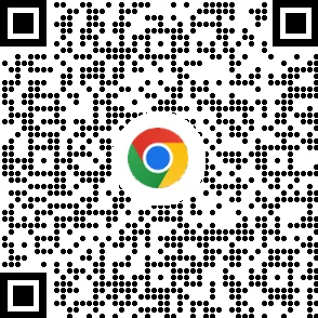 モバイル デバイスに Chrome ブラウザをダウンロードするための QR コード